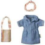 Ensemble robe en denim et sac  main maman souris