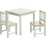 Ensemble table et chaises activity vert - blanc (3 pices)