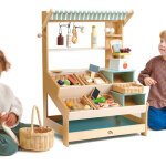 �tal de march� en bois