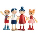 Famille de poupées en bois Famille de poupées en bois