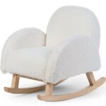 Fauteuil  bascule enfant teddy cru