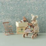 Fauteuil � bascule souris rose poudr�