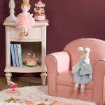 Fauteuil club enfant rose