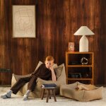 Fauteuil club teen biscuit molletonn�