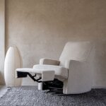 Fauteuil �lectrique pivotant et inclinable taupe