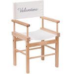 Fauteuil metteur en scne naturel personnalisable