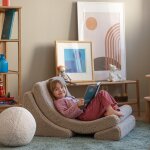 Fauteuil moon biscuit molletonn�