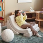 Fauteuil moon cream white molletonn�