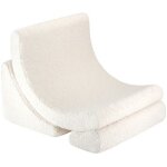 Fauteuil moon cream white molletonn