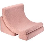 Fauteuil moon guava pink molletonn