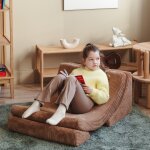Fauteuil moon toffee velours c�tel�