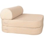 Chauffeuse ray�e ray� ambre (70 x 80 cm)