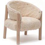 Chaise saba en bois de h�tre fur milk