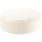 Pouf ottoman cream white molletonn�