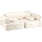 Canap� modulable settee cream white molletonn�