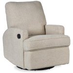 Fauteuil pivotant et inclinable taupe