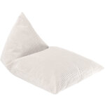 Grand pouf marshmallow velours c�tel�