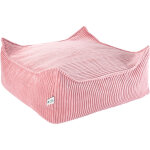 Pouf ottoman square pink mouse velours c�tel�