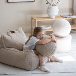 Fauteuil pouf biscuit molletonn�