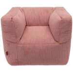 Fauteuil pouf corduroy wild rose
