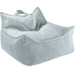Fauteuil pouf peppermint green velours ctel