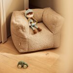 Fauteuil pouf teddy warm sand