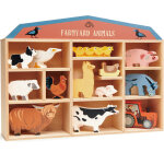 Set animaux en bois ferme