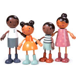 Famille de figurines en bois hummingbird