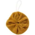 Fleur de douche enfant en ponge bambou havane