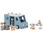 Fourgon de police en bois