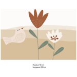 Frise papier peint lili rose