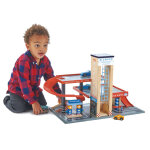 Garage et station de service blue bird en bois