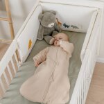 Gigoteuse chaude en mousseline bio beige (100 cm)