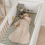 Gigoteuse chaude en mousseline bio beige (70 cm)