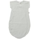 Gigoteuse d't en gaze de coton ray vert de gris (0 - 6 mois)