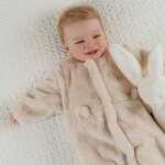 Gigoteuse en fausse fourrure beige (50 cm)
