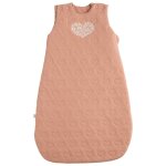 Gigoteuse ouatin�e petit c?ur rose tog 4 (0 - 6 mois)