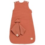 Gigoteuse ouatin�e + doudou mouchoir terracotta tog 2, 5 (0 - 6 mois)