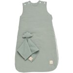 Gigoteuse ouatin�e + doudou mouchoir sauge tog 2, 5 (0 - 6 mois)