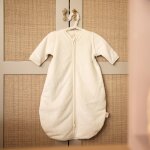 Gigoteuse � manches amovibles rib ivory (6 - 18 mois)