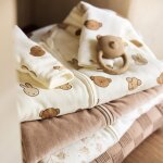 Gigoteuse � manches amovibles velvet milky coffee (0 - 3 mois)
