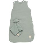 Gigoteuse ouatinée + doudou mouchoir sauge tog 2, 5 (0 - 6 mois) Gigoteuse ouatinée + doudou mouchoir sauge tog 2, 5 (0 - 6 mois)