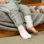 Gigoteuse � pieds r�versible vert d'eau 4 saisons avec chaussettes (2 - 3 ans)