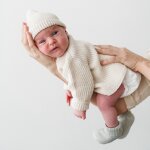 Gilet b�b� ivory (1 - 3 mois)