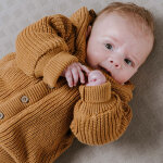 Gilet chaud � capuche soul caramel (3 mois)