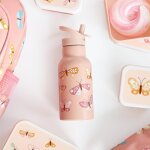 Gourde isotherme papillons (350 ml)