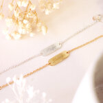 Gourmette cha�ne enfant personnalis�e (argent 925)