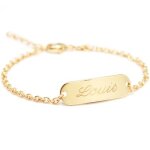 Gourmette chane enfant personnalise (plaqu or 18 carats)