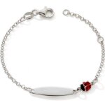 Gourmette coccinelle (argent)