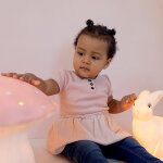 Grande lampe veilleuse champignon rose